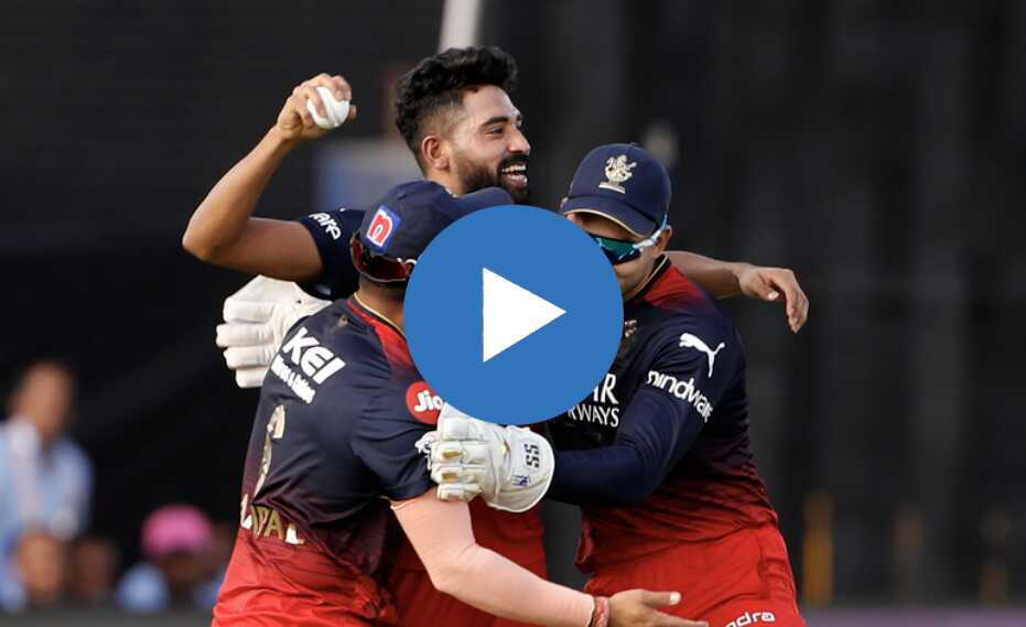 [Watch] Mohammed Siraj Swallows a Low Catch to Help Bracewell Remove DDP